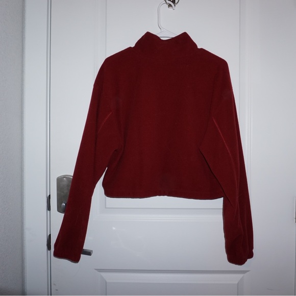 Red cropped pullover - Picture 2 of 2